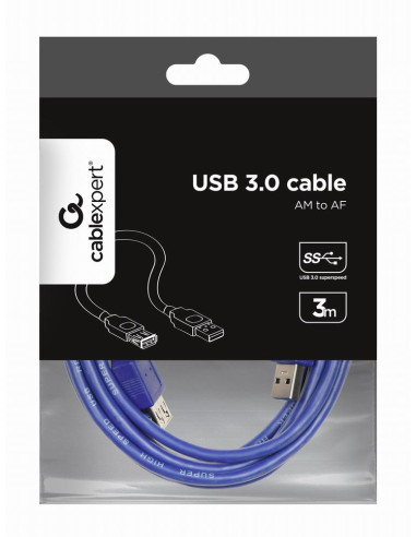 CABLE USB3 EXTENSION AM-AF/3M CCP-USB3-AMAF-10 GEMBIRD