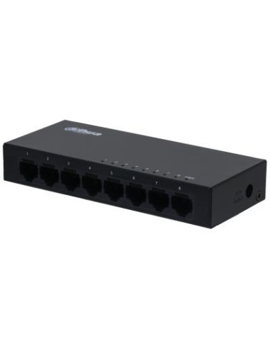 Switch, DAHUA, SG1008-EUR, Switch type Unmanaged, Switch layer L2, 8xRJ-45 ports, RJ-45 Ports Type Gigabit Ethernet (10/100/100