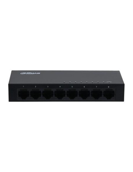 Switch, DAHUA, SG1008-EUR, Switch type Unmanaged, Switch layer L2, 8xRJ-45 ports, RJ-45 Ports Type Gigabit Ethernet (10/100/100