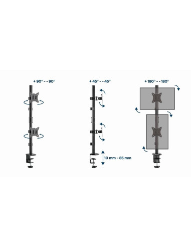 DISPLAY ACC MOUNTING ARM/17-32" MA-D2-02 GEMBIRD