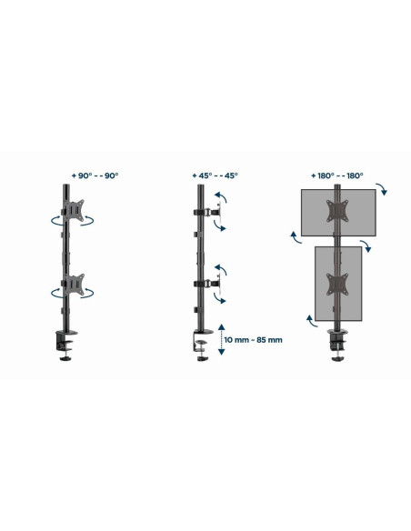DISPLAY ACC MOUNTING ARM/17-32" MA-D2-02 GEMBIRD