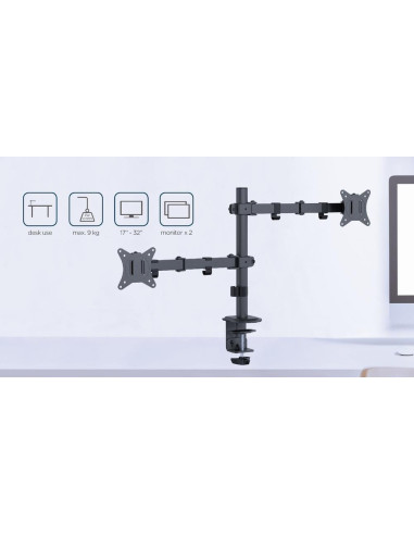 DISPLAY ACC MOUNTING ARM/17-32" MA-D2-03 GEMBIRD