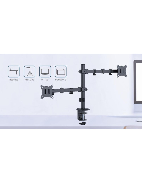 DISPLAY ACC MOUNTING ARM/17-32" MA-D2-03 GEMBIRD
