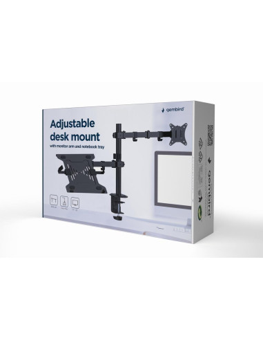 DISPLAY ACC MOUNTING ARM/NB TRAY MA-DA-03 GEMBIRD