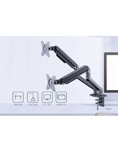 DISPLAY ACC MOUNTING ARM/17-32" MA-DA2-05 GEMBIRD