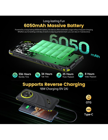 MOBILE PHONE ARMOR X31 PRO/8/256GB BLACK ULEFONE