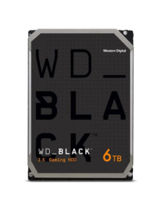 HDD, WESTERN DIGITAL, Black, 6TB, SATA, 128 MB, 7200 rpm, 3,5", WD6004FZWX