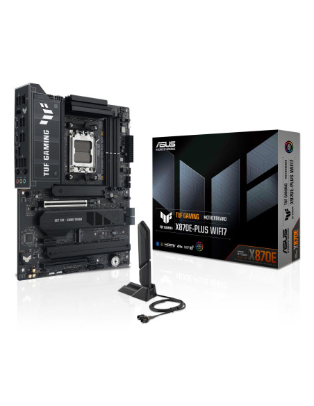 Mainboard, ASUS, AMD X870E, SAM5, ATX, Memory DDR5, Memory slots 4, 1xPCI-Express 3.0 1x, 1xPCI-Express 4.0 16x, 1xPCI-Express 