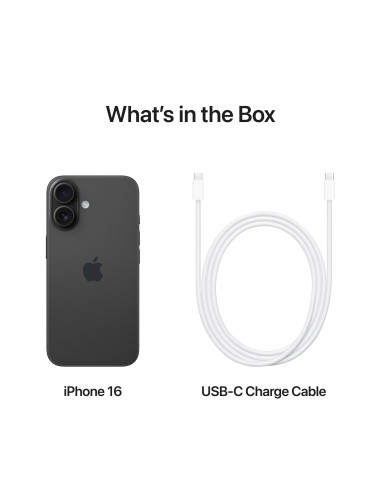 MOBILE PHONE IPHONE 16/128GB BLACK MYE73 APPLE
