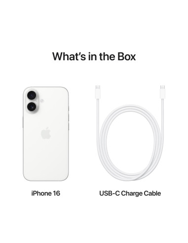 MOBILE PHONE IPHONE 16/128GB WHITE MYE93 APPLE