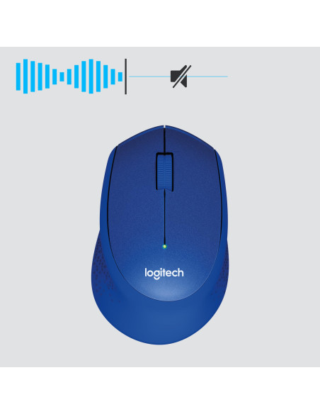 MOUSE USB OPTICAL WRL M330/SILENT BL 910-004910 LOGITECH