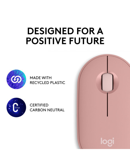 MOUSE USB OPTICAL WRL M350S/ROSE 910-007014 LOGITECH