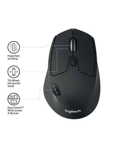 MOUSE BLUETH OPTICAL M720/TRIATHLON 910-004791 LOGITECH