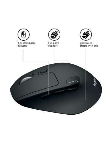 MOUSE BLUETH OPTICAL M720/TRIATHLON 910-004791 LOGITECH