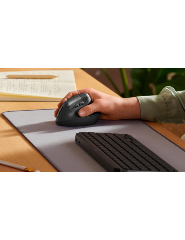 MOUSE USB OPTICAL WRL LIFT VER/BLACK 910-006473 LOGITECH