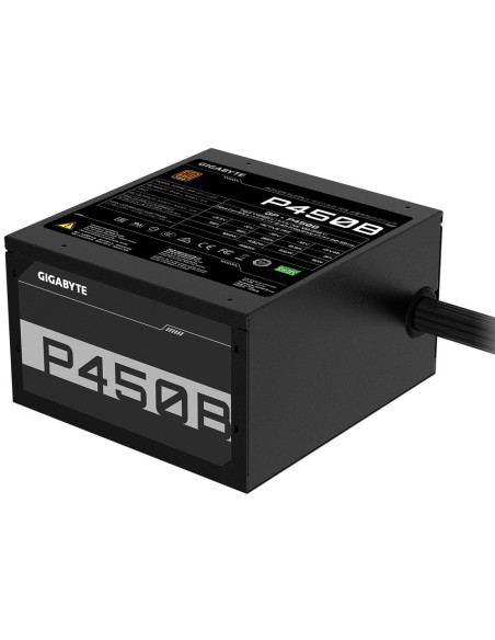 Power Supply, GIGABYTE, P450B, 450 Watts, Efficiency 80 PLUS BRONZE, GP-P450B