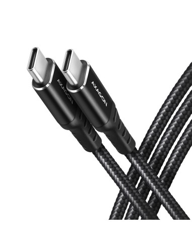 CABLE USB-C TO USB-C 2M 60W/HQ BLACK BUCM-CM20AB AXAGON