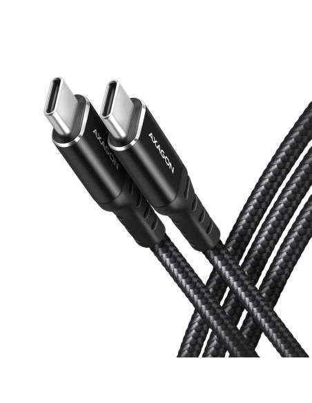 CABLE USB-C TO USB-C 2M 60W/HQ BLACK BUCM-CM20AB AXAGON