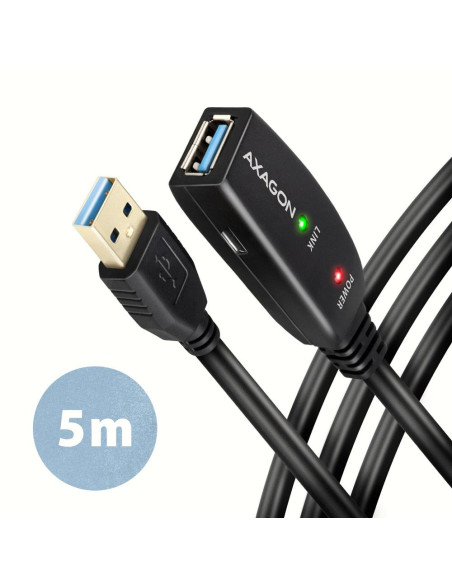 CABLE USB3.2 A-M/A-F ACTIVE/5M ADR-305 AXAGON