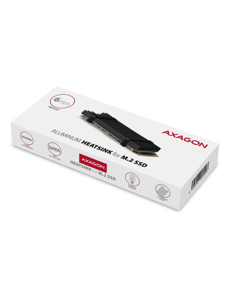 SSD ACC COOLER M.2 2280/6MM CLR-M2L6 AXAGON