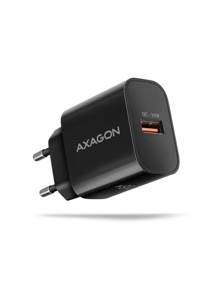 MOBILE CHARGER WALL USB 18W/1PORT BLACK ACU-QC18 AXAGON