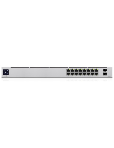 Switch, UBIQUITI, USW-16-POE, Type L2, Desktop/pedestal, Rack, 16x10Base-T / 100Base-TX / 1000Base-T, 2xSFP, PoE ports 16, PoE+