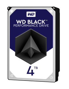 HDD, WESTERN DIGITAL, Black, 4TB, SATA 3.0, 256 MB, 7200 rpm, 3,5", WD4005FZBX