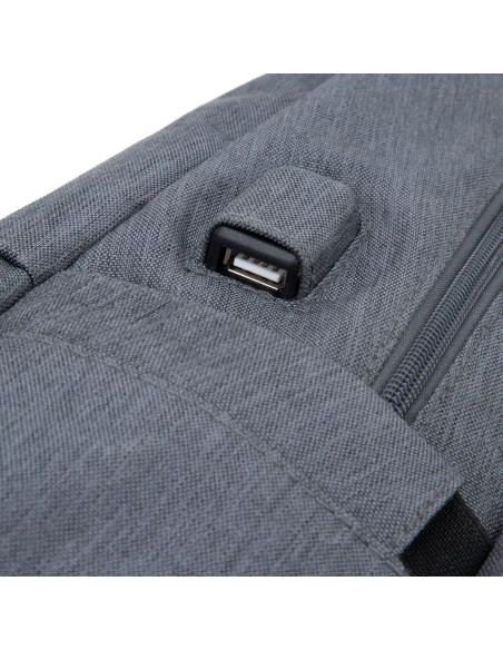 NB BACKPACK ANTI-THEFT 17.3"/7567 DARK GREY RIVACASE