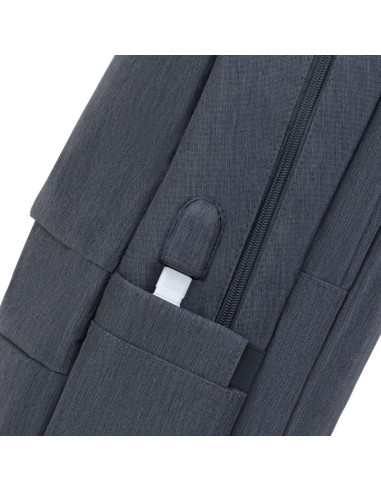 NB BACKPACK ANTI-THEFT 17.3"/7567 DARK GREY RIVACASE