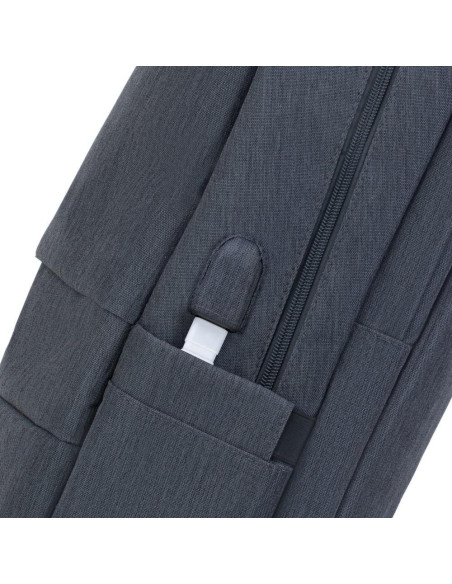 NB BACKPACK ANTI-THEFT 17.3"/7567 DARK GREY RIVACASE
