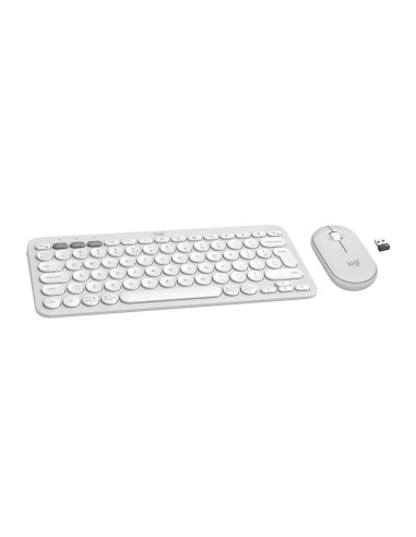 KEYBOARD +MOUSE COMBO PEBBLE 2/WHITE 920-012240 LOGITECH