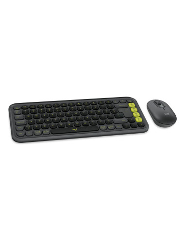 KEYBOARD +MOUSE COMBO POP ICON/GR/GREEN 920-013140 LOGITECH