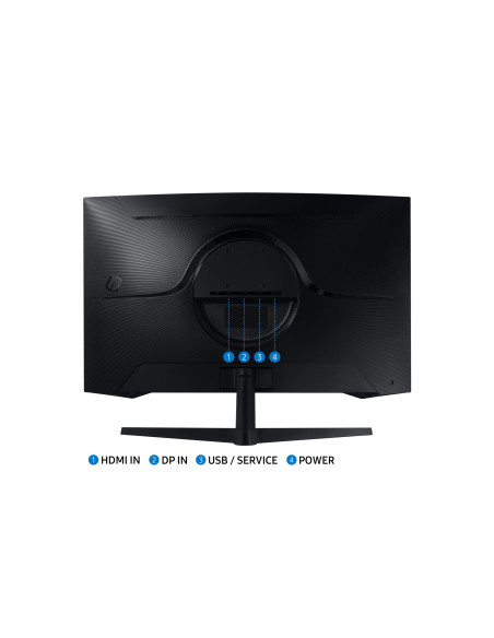 LCD Monitor, SAMSUNG, Odyssey G5, 32", Gaming/Curved, Height adjustable, Matte, Panel VA, 2560x1440, 16:9, 165 Hz, 1 ms, Colour