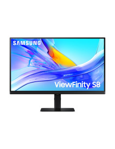 LCD Monitor, SAMSUNG, 27", 4K, Panel IPS, 3840x2160, 16:9, 60Hz, 5 ms, Swivel, Pivot, Height adjustable, Tilt, Colour Black, LS