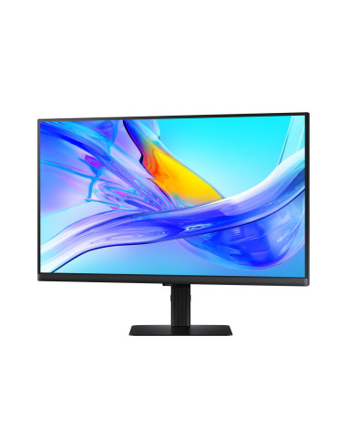 LCD Monitor, SAMSUNG, 27", 4K, Panel IPS, 3840x2160, 16:9, 60Hz, 5 ms, Swivel, Pivot, Height adjustable, Tilt, Colour Black, LS
