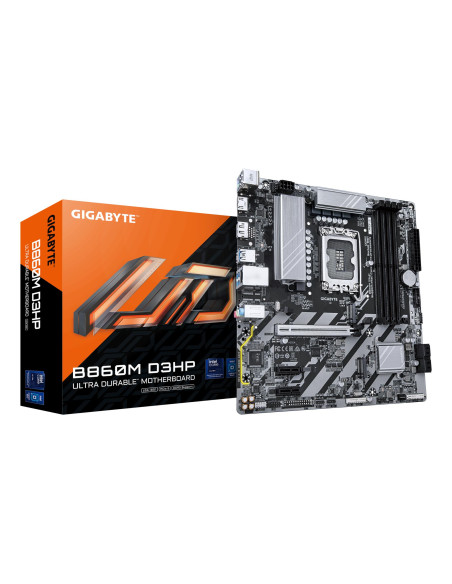 Mainboard, GIGABYTE, Intel B860 Express, LGA1851, Micro-ATX, Memory DDR5, Memory slots 4, 2xPCI-Express 1x, 1xPCI-Express 16x, 
