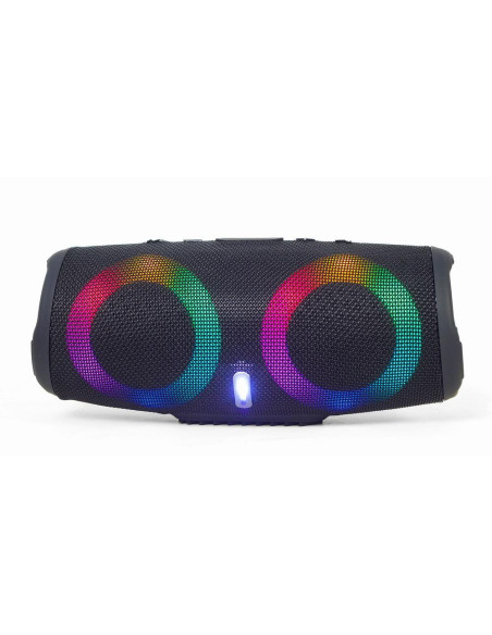 Portable Speaker, GEMBIRD, Black, Portable/Wireless, 1xAudio-In, 1xUSB 2.0, 1xMicroSD Card Slot, Bluetooth, SPK-BT-LED-02