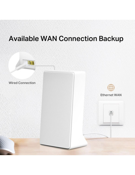 Wireless Router, MERCUSYS, Router, LAN WAN ports 1, 4G, MB110-4G