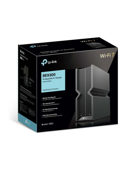 Wireless Router, TP-LINK, ARCHER BE550, Wi-Fi 7 (802.11be), Data speed 9300 Mbit/s, Ethernet WAN Yes, WAN connection type RJ-45