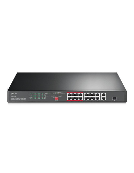 Switch, TP-LINK, Desktop/pedestal, 16x10Base-T / 100Base-TX, PoE+ ports 16, TL-SL1218P