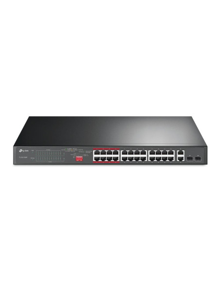 Switch, TP-LINK, TL-SL1226P, Desktop/pedestal, 24x10Base-T / 100Base-TX, 2x10Base-T / 100Base-TX / 1000Base-T, PoE+ ports 24, T