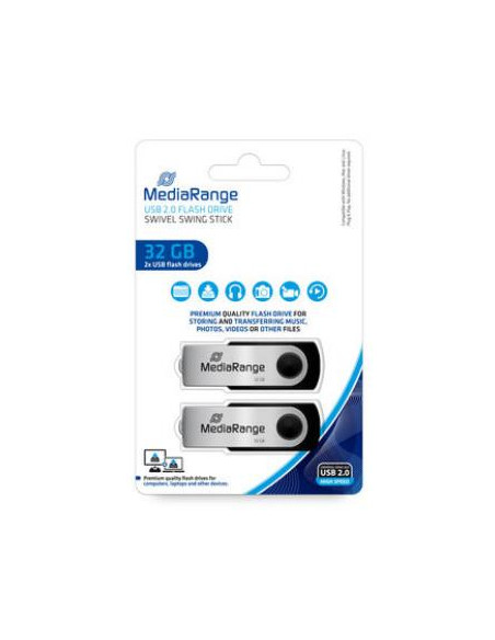 MEMORY DRIVE FLASH USB2 32GB/MR911-2 MEDIARANGE