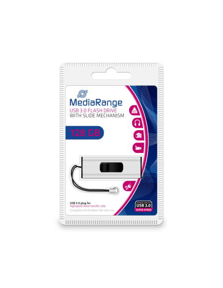 MEMORY DRIVE FLASH USB3.2/128GB MR918 MEDIARANGE