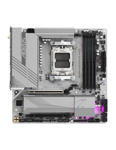 Mainboard, GIGABYTE, AMD B650, SAM5, Micro-ATX, Memory DDR5, Memory slots 4, B650MAELITEAXICE1.1