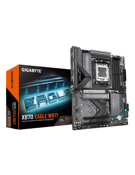 Mainboard, GIGABYTE, AMD X870, SAM5, ATX, Memory DDR5, Memory slots 4, 2xPCI-Express 3.0 1x, 1xPCI-Express 5.0 16x, 3xM.2, 1xHD