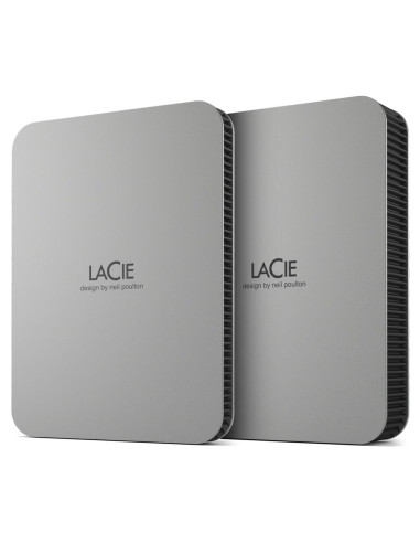 External HDD, LACIE, Mobile Drive, 5TB, USB-C, Colour Silver, STLP5000400