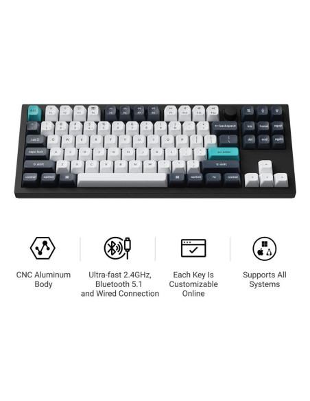 KEYBOARD WRL Q3 MAX RGB/CARBON BLACK Q3M-M4 KEYCHRON