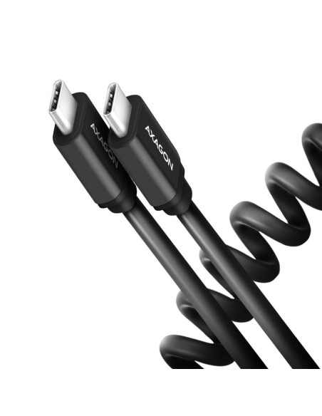 CABLE USB-C TO USB-C 0.6M 60W/TWISTER BLK BUCM-CM10TB AXAGON