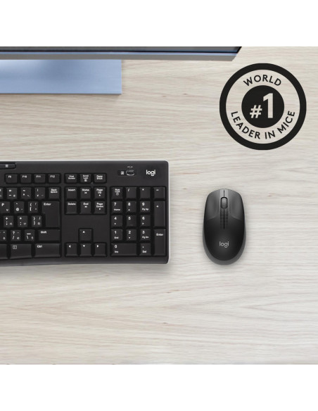 MOUSE USB OPTICAL WRL M190/CHARCOAL 910-005905 LOGITECH