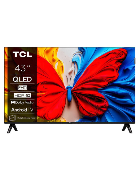 TV Set, TCL, 43 ", Full HD, 1920 x 1080 pixels, Flat, 16:9, QLED, 43V5C
